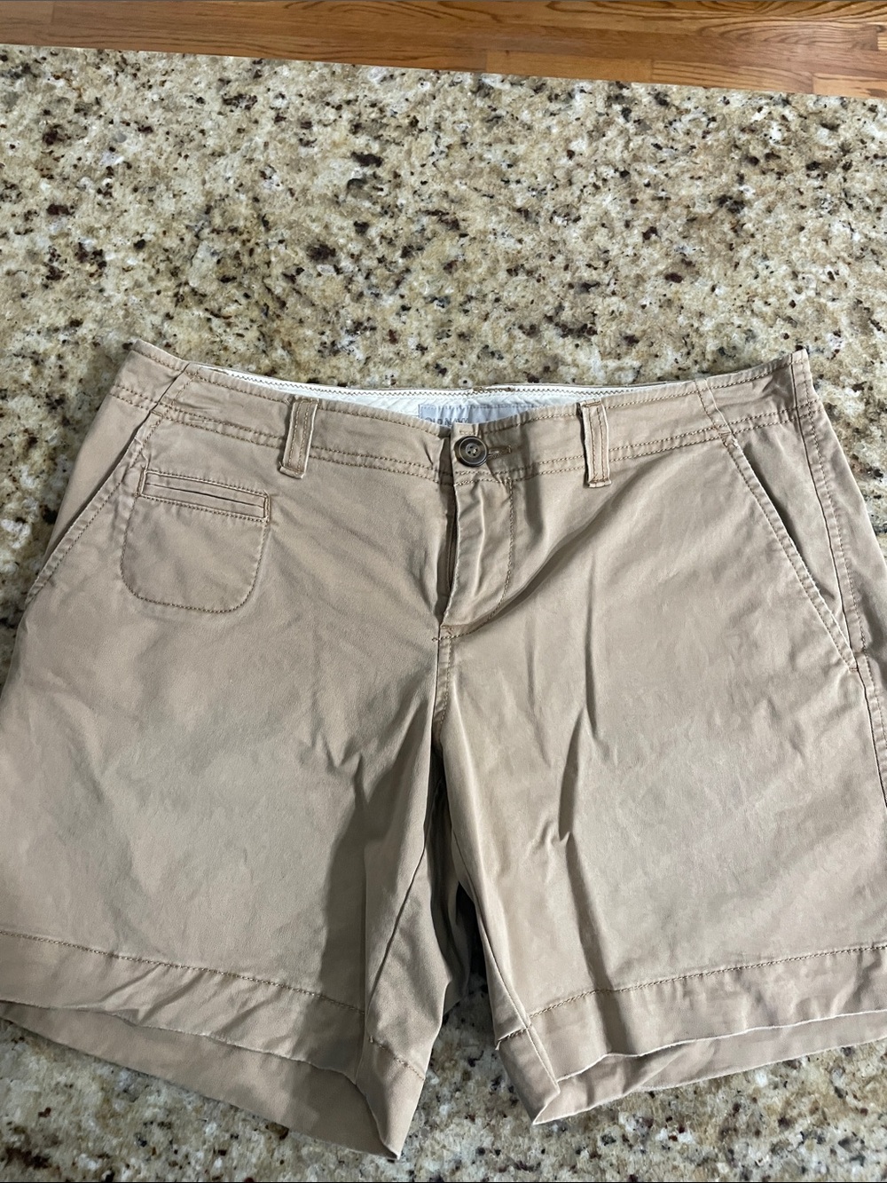 Old Navy Beige/Tan Chino Bermuda Shorts